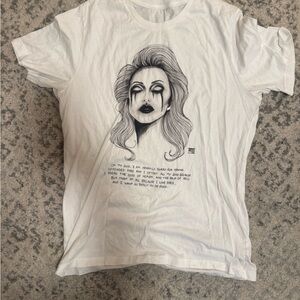 Society 6 White Graphic Tee - Short Sleeve